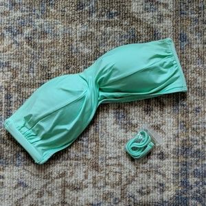 Mossimo Seafoam Green Bandeau Bikini Top